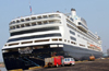 Luxury cruise vessel MV Rotterdam calls at New Mangalore Port